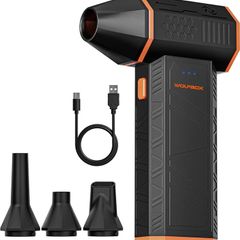 Compressed Air Duster-110000RPM Super Power Cordless Air Duster, 3-Gear Adjustable Mini Blower with Fast Charging, Dust Blower for Computer, Keyboard, House, Outdoor and Car