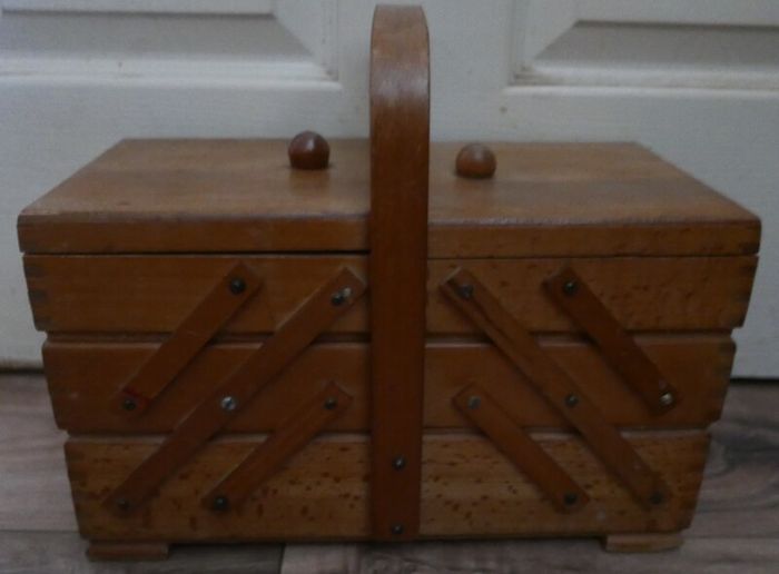 Vintage rustic wood box