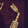 14k rose gold necklace+earrings Image 2