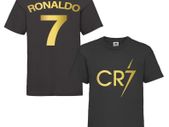 Kids Ronaldo Inspired Soccer T shirt footy merch Ronaldo TEEs Boys Girls Gift Top Tee 5-13yrs Number 7 # 7 CR7 Cristiano Ronaldo T-shirt