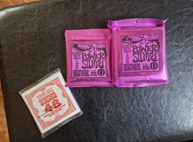 Ernie Ball 11-48 Power Slinky strings   5 sets