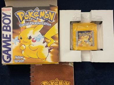 Pokemon Yellow Special Pikachu Edition Game Boy Complete In Box Cib Pal ...