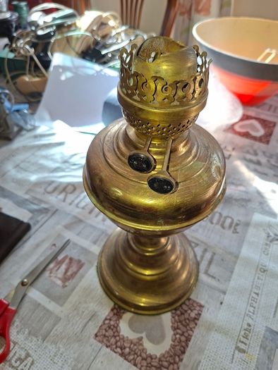 Old Brass Lamp for parts or repair Postage Available or Collection