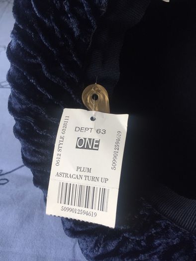 navy wool hat brand new