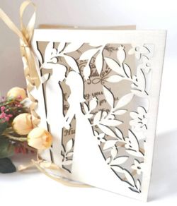 Personalized Wooden Wedding Card, Money Gift Option Available