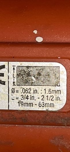 paslode IM 250 finishing nailer