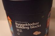 Flying Tiger Byggeklodser 100 Wooden Building Blocks Tub