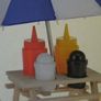 cute funky picnic bench 6 piece condiment set Image 2