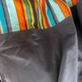 Eyelet Curtain Grey & Multicolour Stripes Image 7