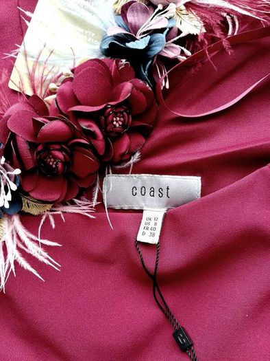 Dark red/burgundy Coast dress, size 12