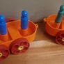 Vintage 1970s Toy Cars with Peg Figures Image 4