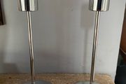 Silver candle holders