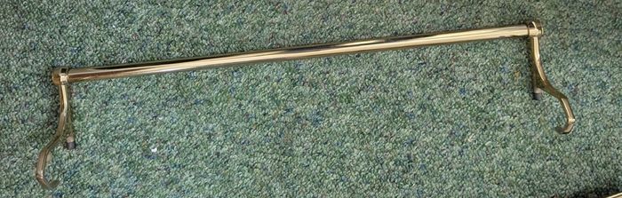 Gold towel rail