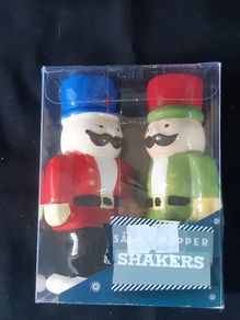 Nutcracker Christmas Salt and Pepper Cannisters