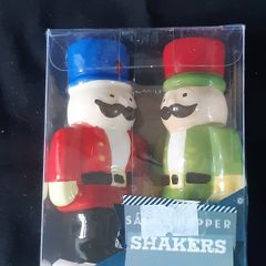Nutcracker Christmas Salt and Pepper Cannisters