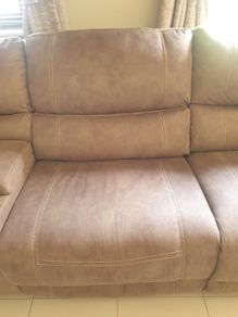 suede armless unit