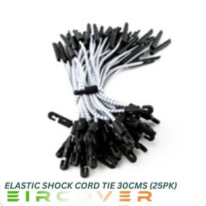 Elastic shock cord tie 30 cm (25 pk )