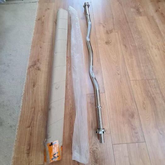 EZ Curl Bar with Spinlocks, 30mm (New)