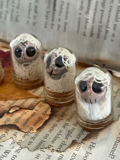 Miniature Captured Spirits in Glass Domes