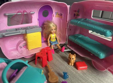 Barbie and Chelsa sets together