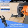 55PCS Titanium Multi Tool Blades, Universal Oscillating Multitool Blades for Wood Plastics Metal Cutting, Quick Release Oscillating Tool Accessories Compatible with DeWalt Makita Dremel and More Image 4
