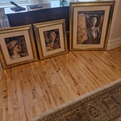 Decorative Gold Framed Wall Art Set