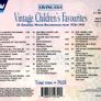 Free Postage! Vintage Children's Favourites (1926-1950). CD. Image 2