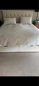 Super king bed frame and matching headboard