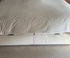 Super king bed frame and matching headboard