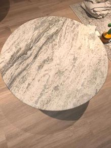 stone coffee tables 80cm x2