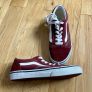 Wine Old Skool Vans, size UK 3. RRP 80. Image 2