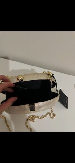 River island Marble hard shell clutch bag