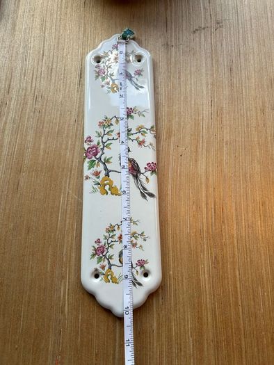 Vintage Porcelain Push Finger Plate