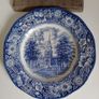 Pair blue transferware plates Image 3