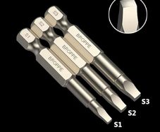 Square Head Hex Shank Bits 3pcs