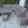 Outdoor Garden Rattan Dining Set & Storage Unit145cm Width 84 Depth 128 Height Image 9
