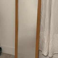 Mirror with wooden frame