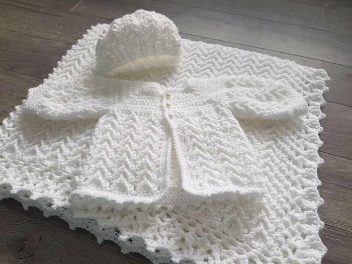 Stunning handmade christening set