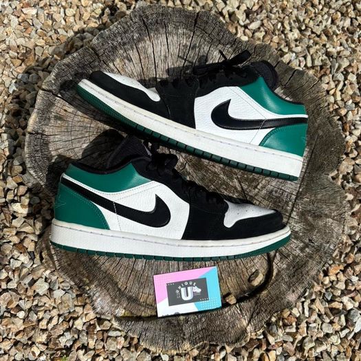 Premium Nike Air Jordan 1 Low Mystic Green Black