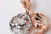 Pandora Disney Princess and the Frog Tiana Double Dangle Charm