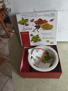 Pestle set Mediterranean Mortar and pestle in box