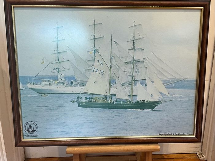 Print Commemorating Cutty Sark Tall Ships Race Visit to Cork July 1991