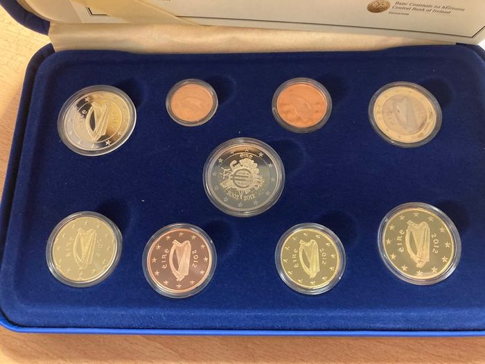 Euro Banknotes and Coin Proof Set 2012