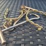 Antique pair of Brass Military Spurs with Boot Hooks Image 2