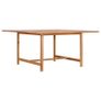 Garden Table 150x150x76 cm Solid Teak Wood Image 2