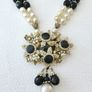 Vintage 1960s Miriam Haskell Style Faux Pearl Long Necklace Image 4