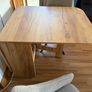 Dining table foldable on both side and 2 chairs (can rotate) Image 4