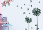 Art Design Large Dandelion Flowers Wall Stickers