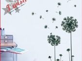 Art Design Large Dandelion Flowers Wall Stickers