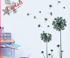 Art Design Large Dandelion Flowers Wall Stickers